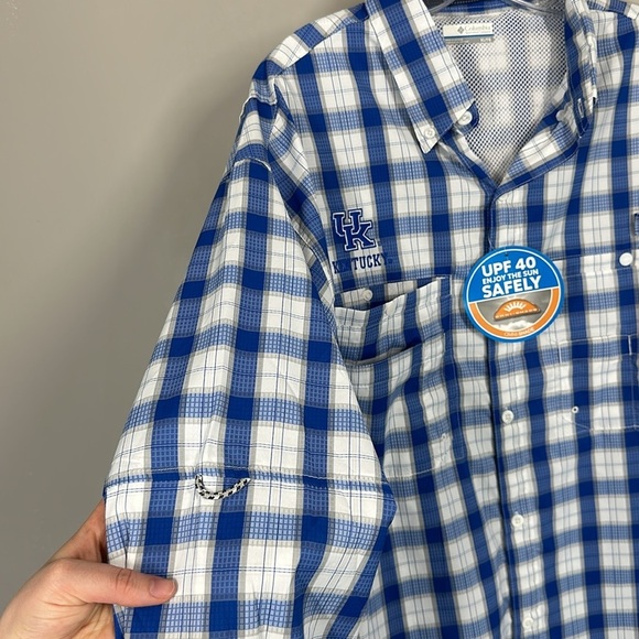 NWT Columbia Super Tamiami University of Kentucky PFG Shirt Size XL - Picture 10 of 15